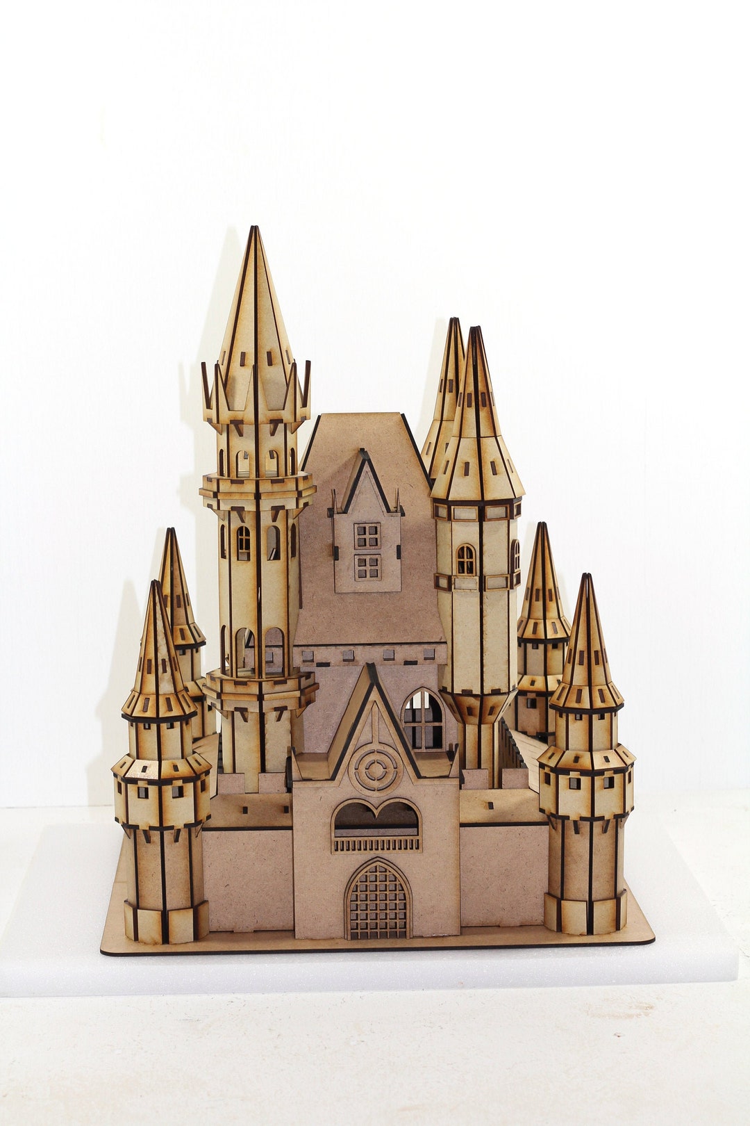 Castle 3D Puzzle Castle 3D Model Puzzle 3mm MDF Wood 3D Castle Puzzle