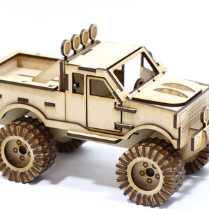 3D Puzzle| Monster Truck Snap Together 3D Puzzle | 3mm MDF Wood Board Puzzle| Self Assembly @ 154 Pieces Puzzle | NO Detailed Instructions