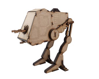 mechanical walker robot 3d wood puzzle — 70-piece self-assembly
