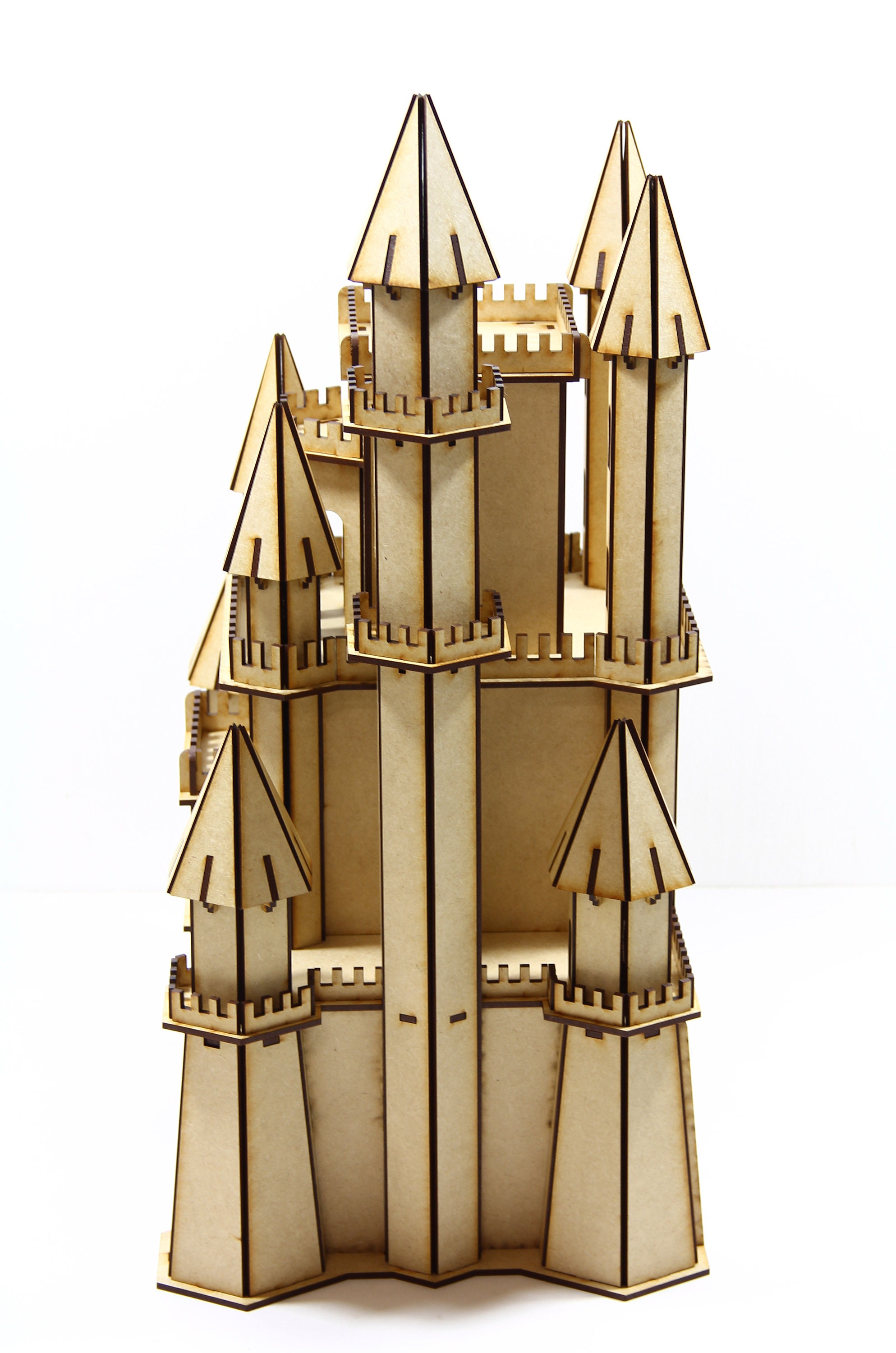 3D Castle Puzzle Modern Medieval Castle 3D Puzzle 3mm MDF - Etsy