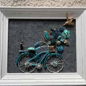 Vintage jewelry art framed vintage jewelry art pictures framed jewelry art framed jewelry bike picture jewelry Christmas tree framed bike