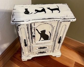 Jewelry box distressed jewelry box vintage jewelry box antique jewelry box old jewelry box painted jewelry box cute jewelry box cabinet