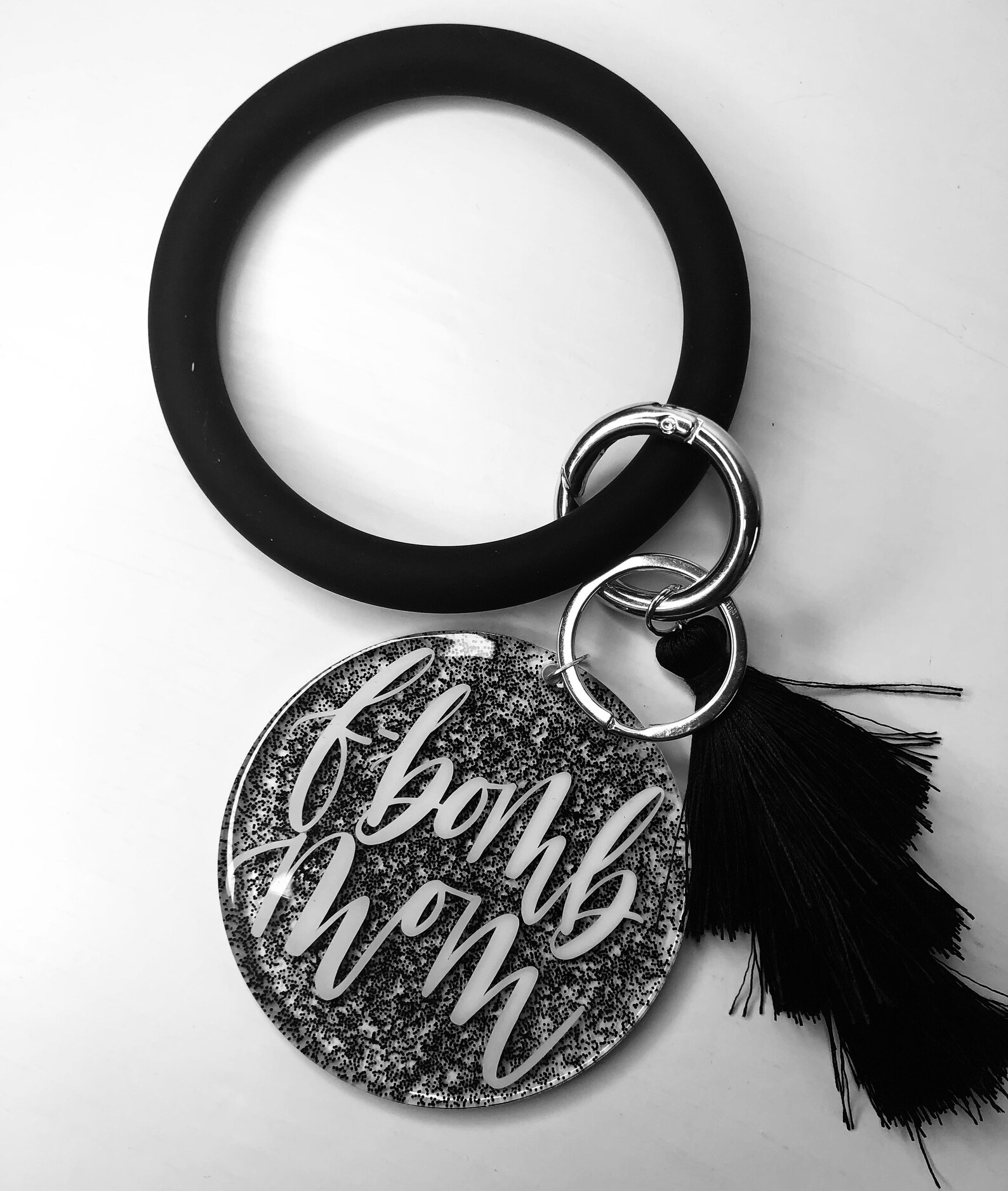 Custom bangle keychain Etsy