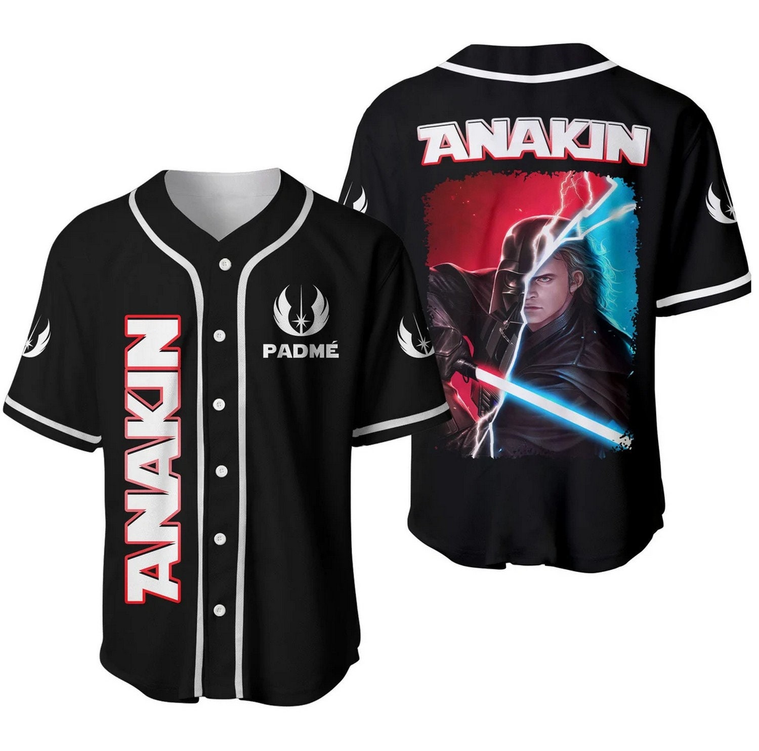 Star Wars Anakin Skywalker Darth Baseball Jersey