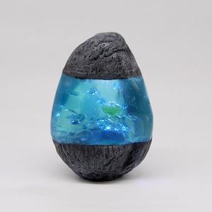 Resin Steinblume Lampe: Handgemachtes Nachtlicht, Wohndeko-Kunst