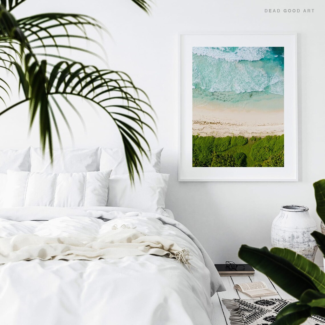 Tropical Island Beach Wall Photo ocean wall art Surf Art | Etsy