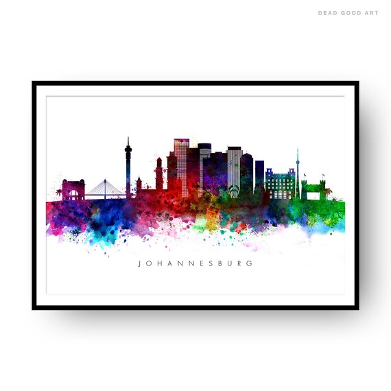 Johannesburg Poster Africa Johannesburg Art Print Johannesburg Art