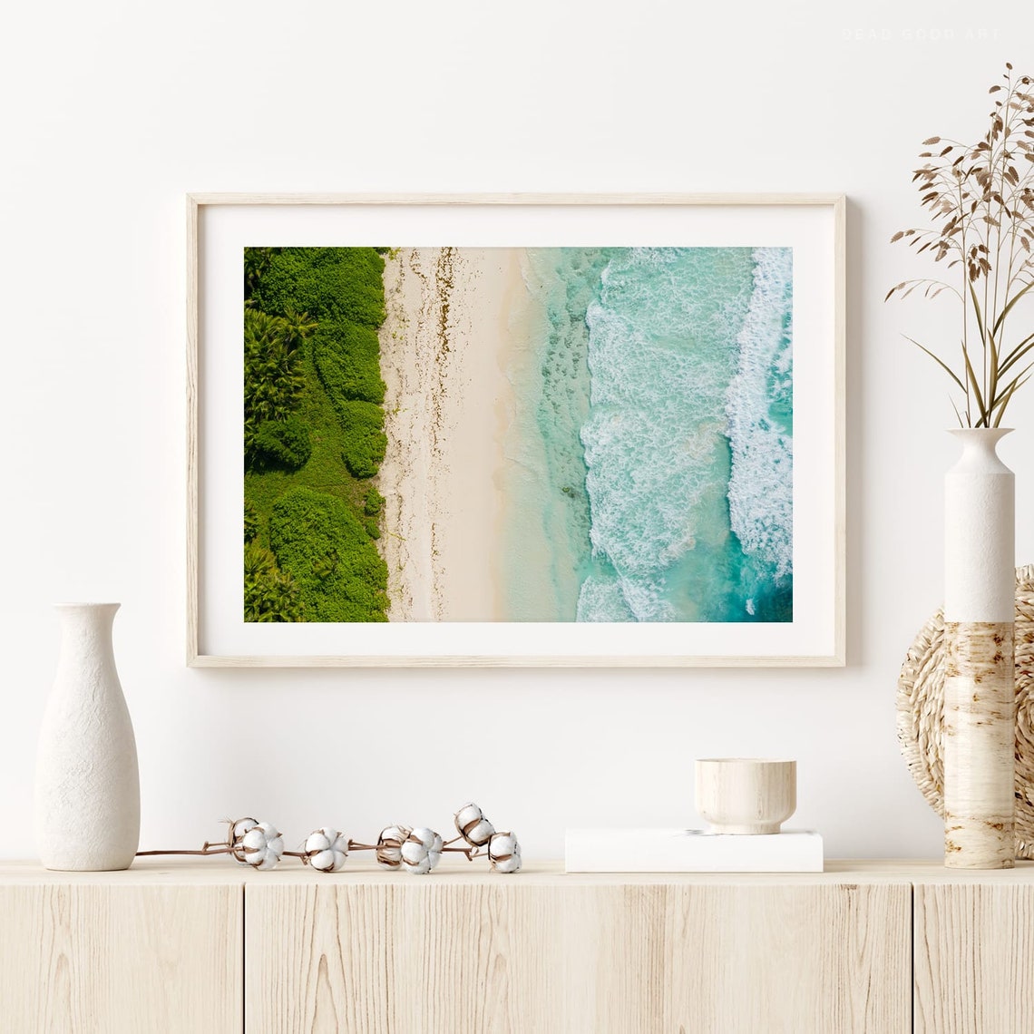 Tropical Island Beach Wall Photo ocean wall art Surf Art | Etsy