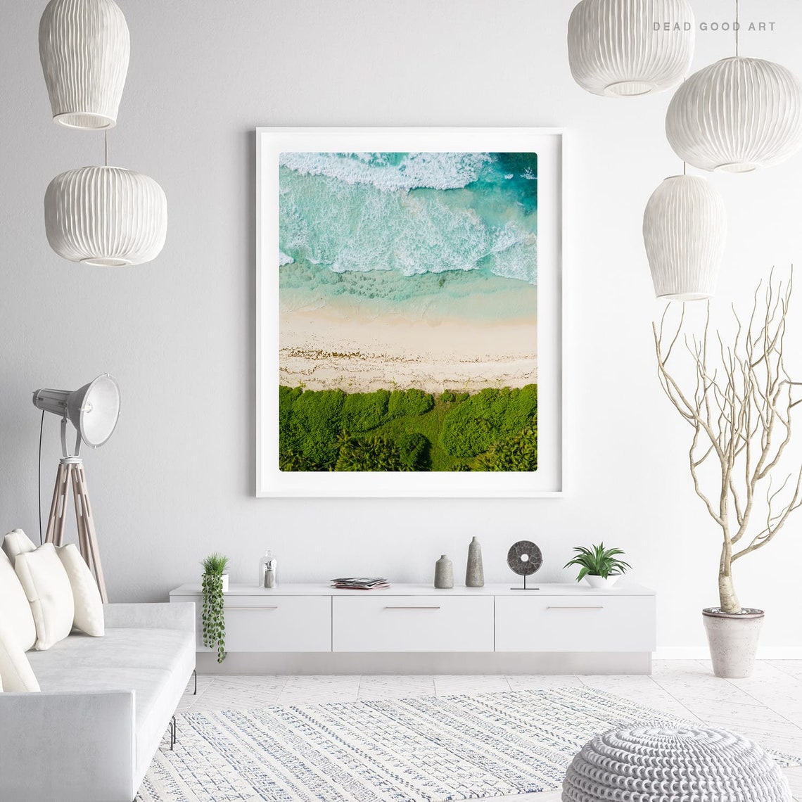 Tropical Island Beach Wall Photo ocean wall art Surf Art | Etsy