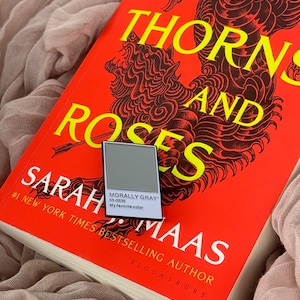 Morally Gray Bookish Trope Enamel Pin Booksta, Booktok, Acotar, Badge