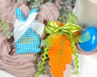 Personalized Easter Bunny or Carrot Basket Tag | Easter Basket Tag, Easter Basket, Easter, Personalized Easter Basket, name, easter gift