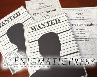 Suspect Id template Fully editable Adobe Illustrator file | Etsy