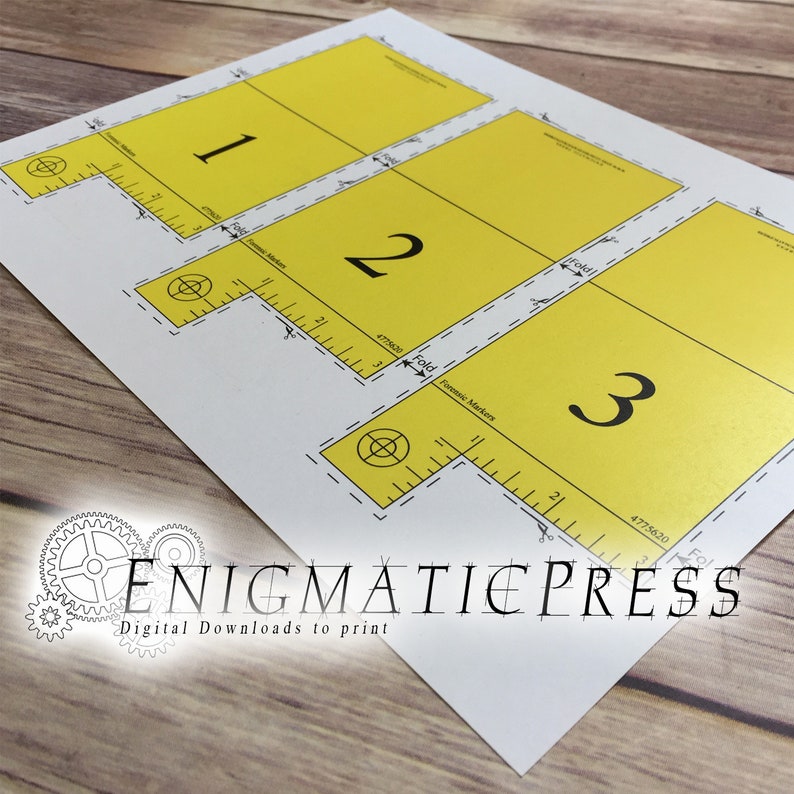 Printable Evidence Markers Printable Blank World