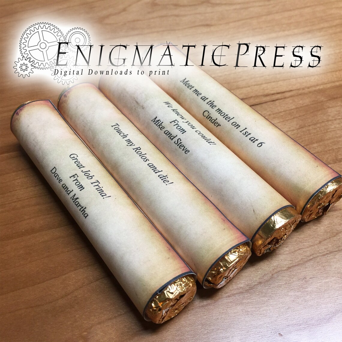 Editable Diploma Styles Rolo Wrapper Labels, Easy DIY PDF, Instant ...