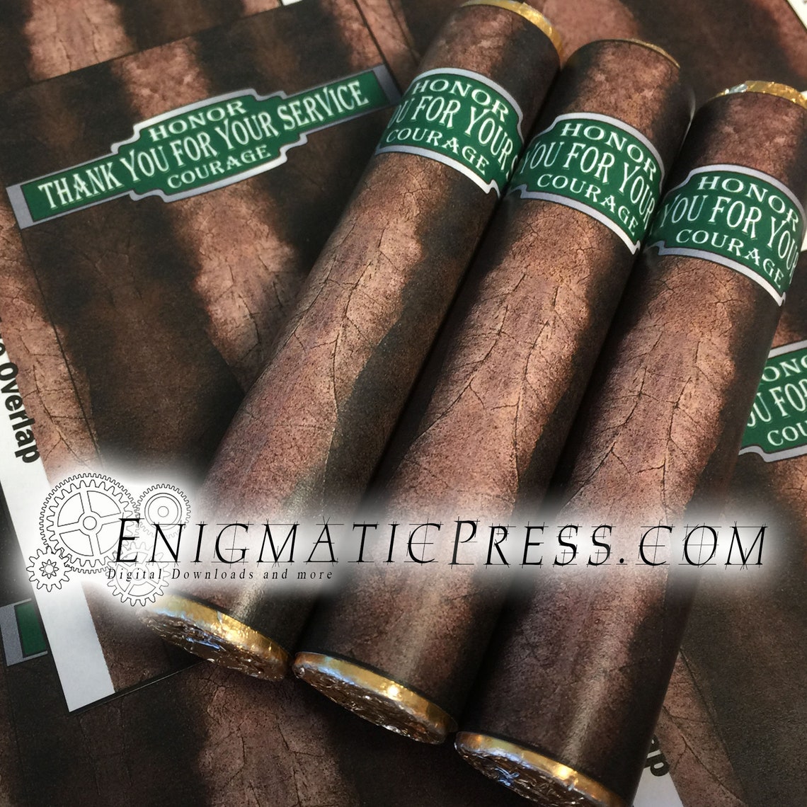 Cigar style Rolo wrappers Thanks for your service Etsy