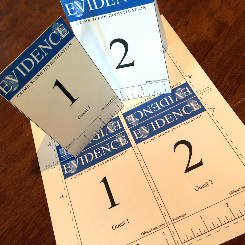 Crime Scene, Editable Evidence, Marker Card Set, Investigation ...
