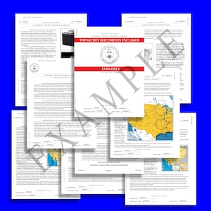 9, CIA Style Prop Document Graphics, Film, Cosplay, Diy, Home Printable ...