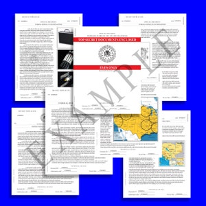 8, FBI Style Prop Document Graphics, Film, Cosplay, Diy, Home Printable ...