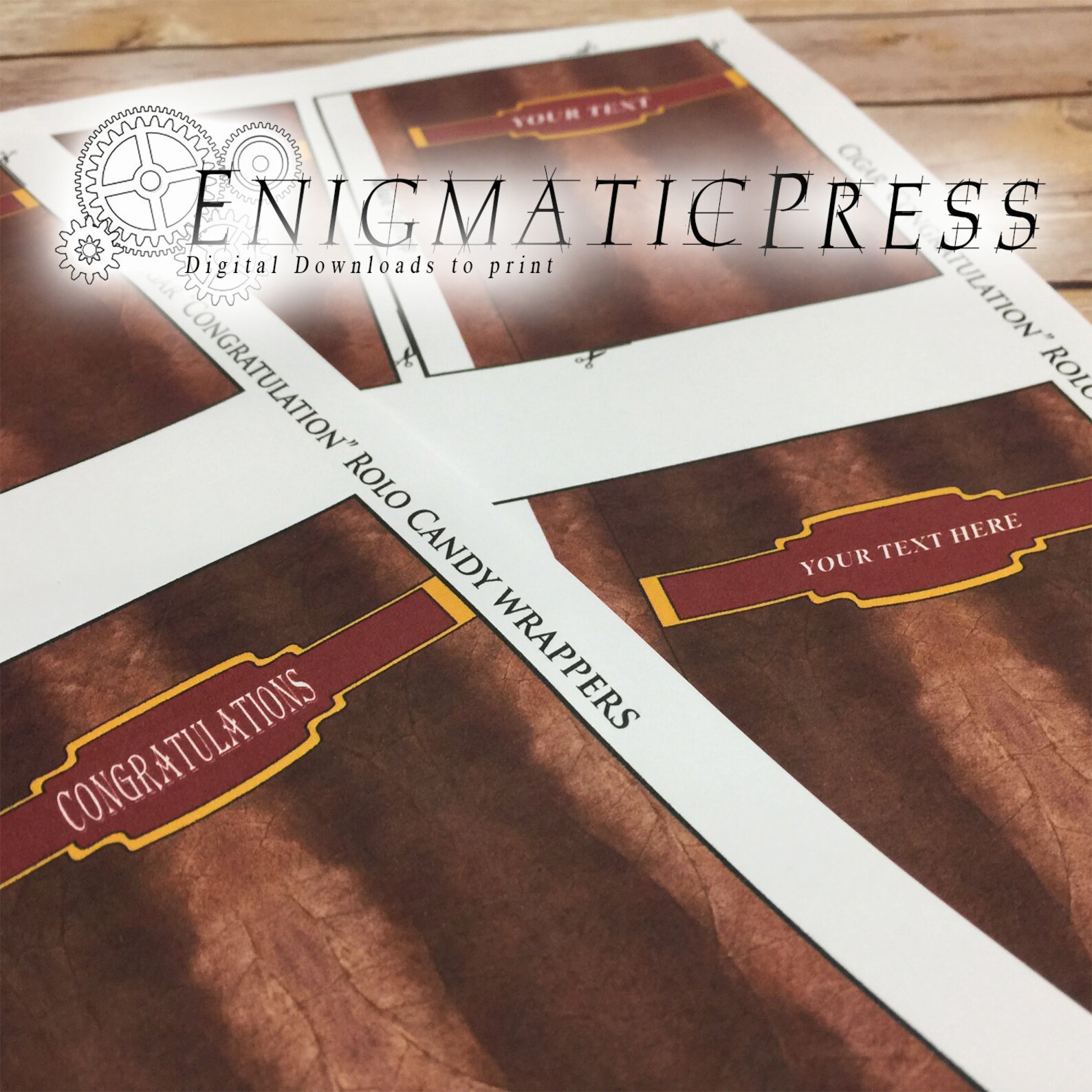 Cigar Styles Rolo Wrapper Labels, Congratulations and Editable, Easy ...