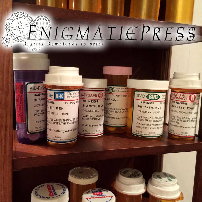 Prescription Bottle Label Template - Pensandpieces