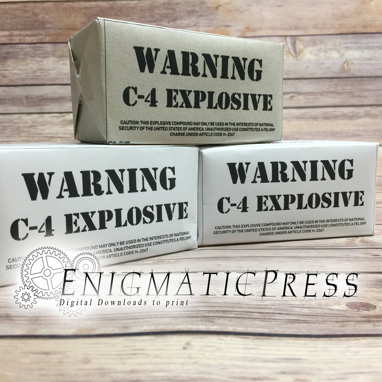 Leave an impression with blocks of fake C4 explosive – Stv.Whtly