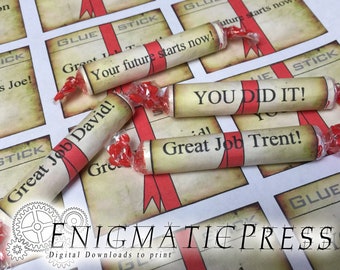 smarties candy label etsy