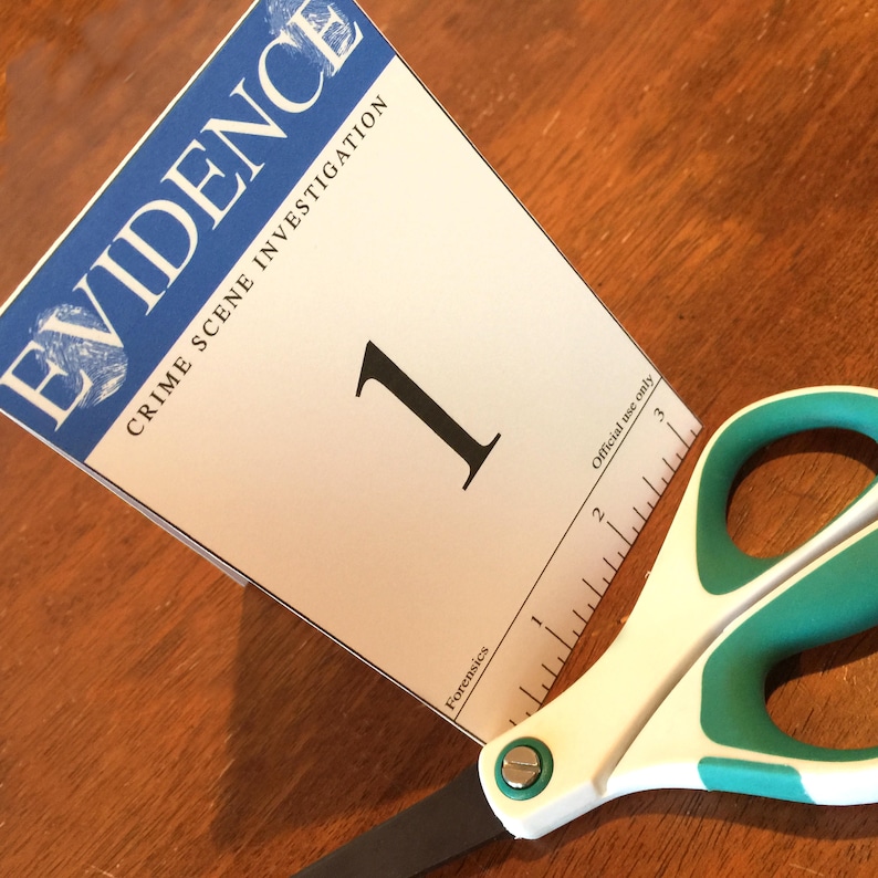 Crime Scene, Editable Evidence, Marker Card Set, Investigation ...