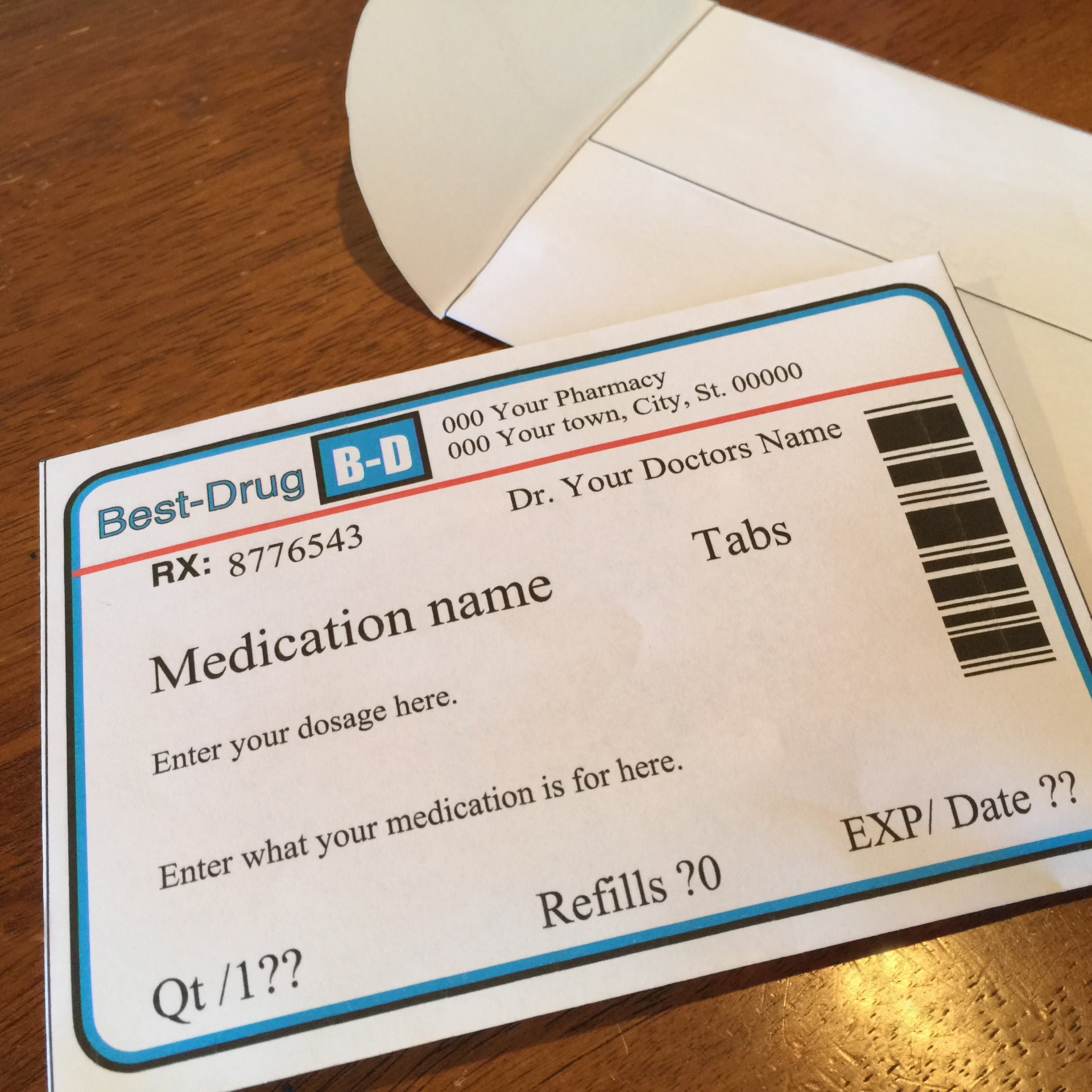 Medicine Envelope ubicaciondepersonas.cdmx.gob.mx