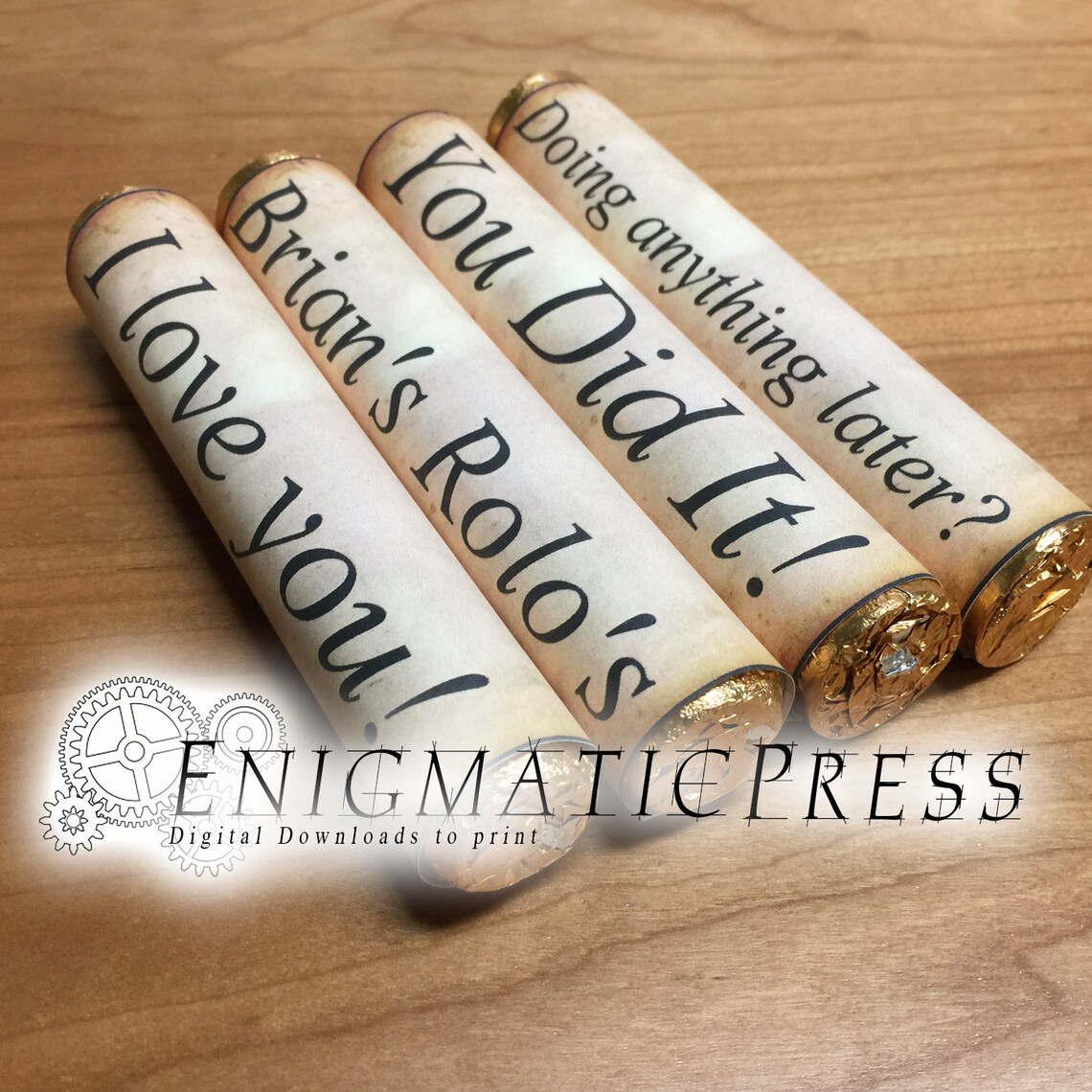 Editable Diploma Styles Rolo Wrapper Labels, Easy DIY PDF, Instant ...