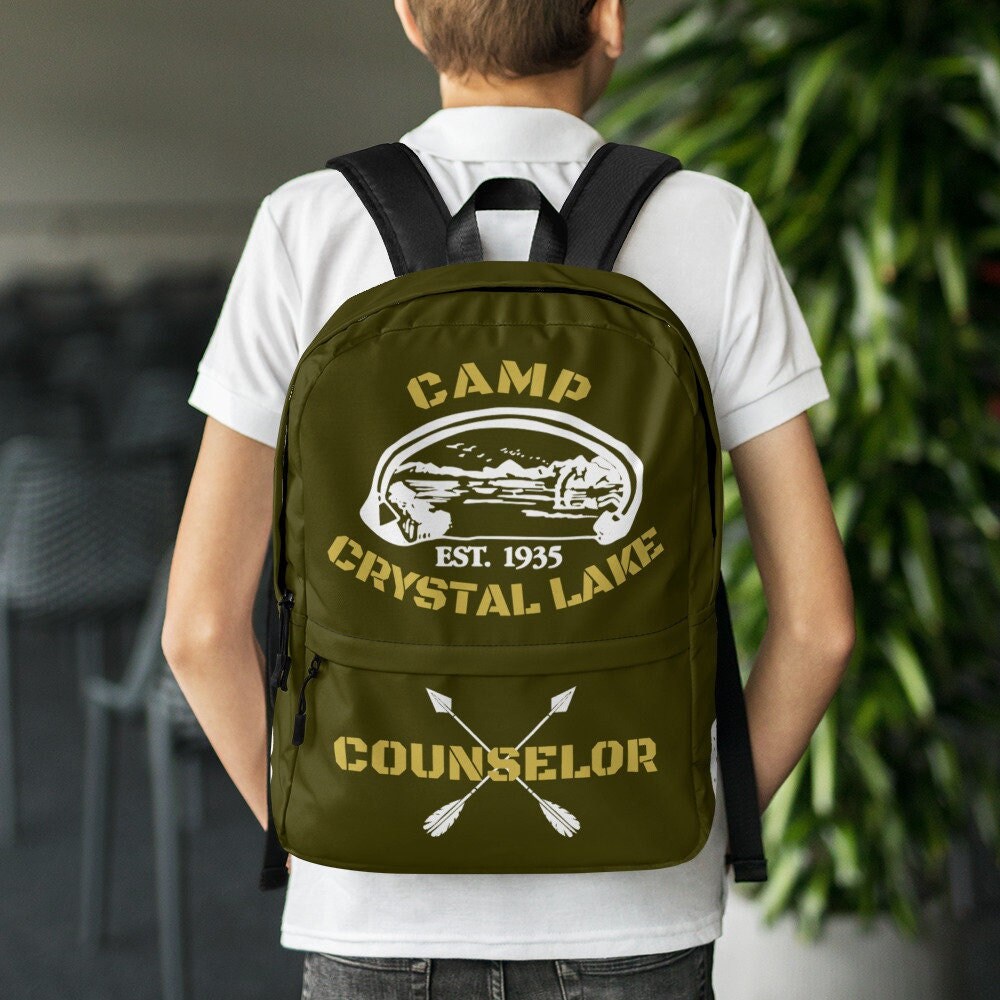 Camp Crystal Lake Backpack Friday the 13th Bag W Counselor Jason Voorhees Mask Etsy