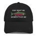 Fish Want Me Women Fear Me - Hat | Embroidered Fishing Cap w/ Salmon 