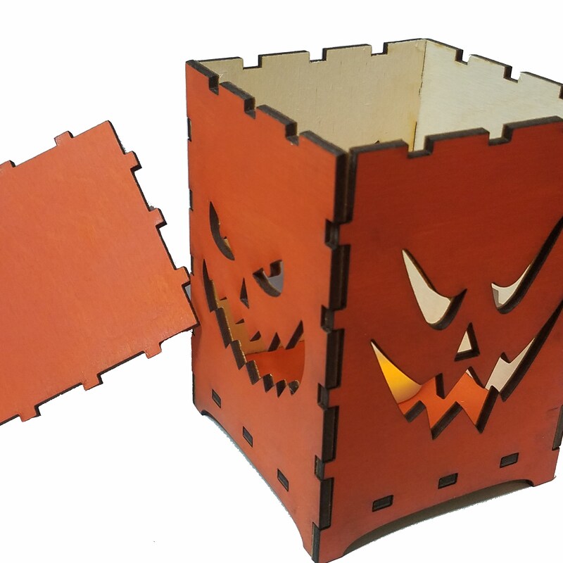 Wooden Jack O Lantern Box - Etsy