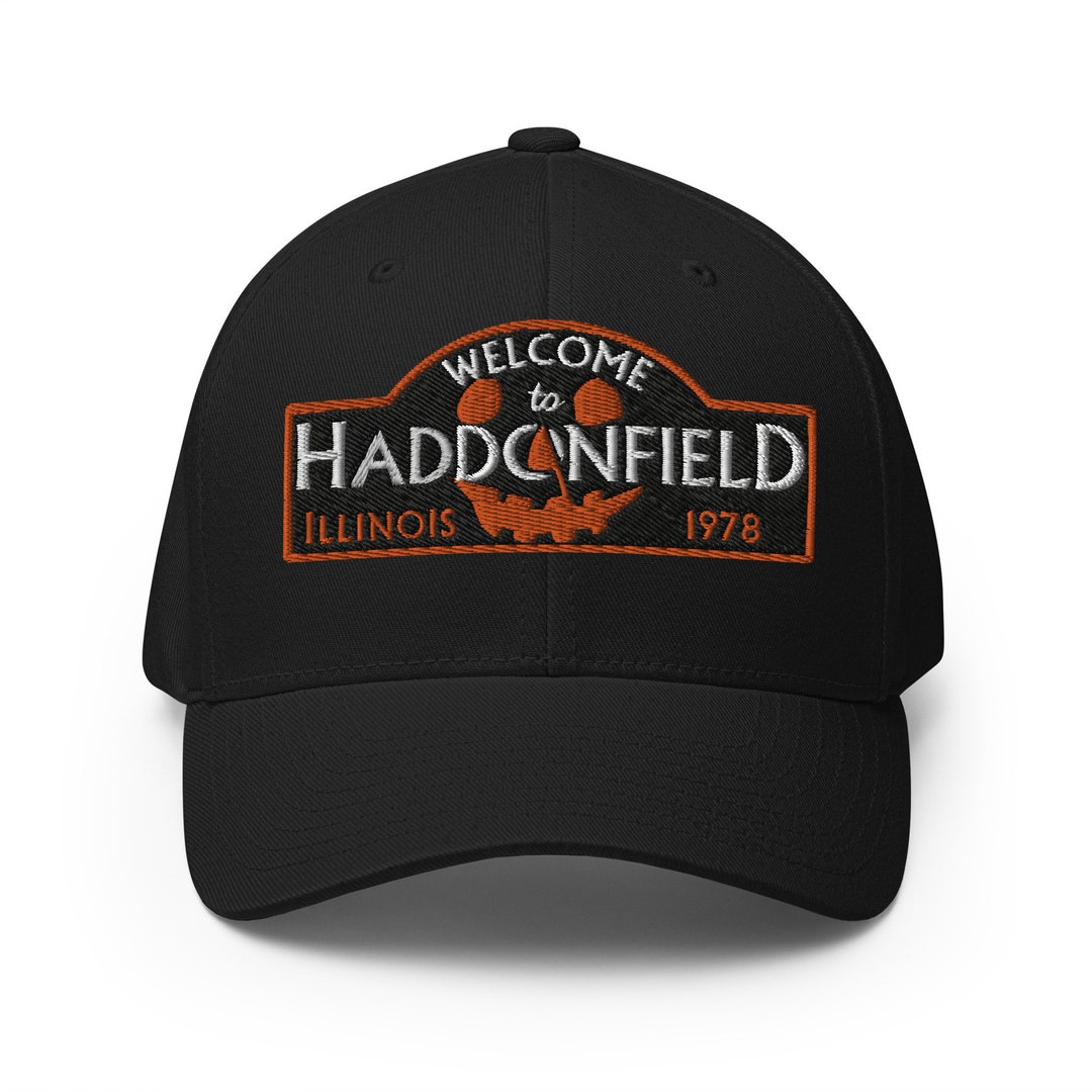 to Haddonfield Embroidered Halloween 1978 Fitted Hat Etsy