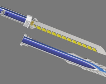 3D Digital Files Gold Ranger Samurai Sword - Etsy