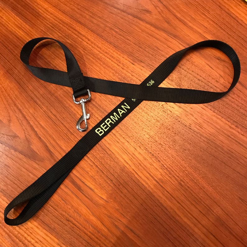 Custom Embroidered Dog Leash