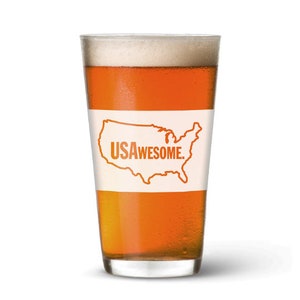 My State is Awesome Pint Glass All 50 States Available image 1