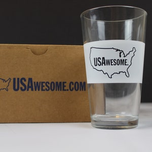 My State is Awesome Pint Glass All 50 States Available image 5