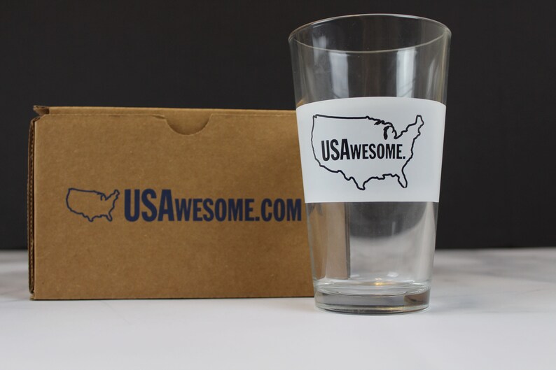 My State is Awesome Pint Glass All 50 States Available image 5