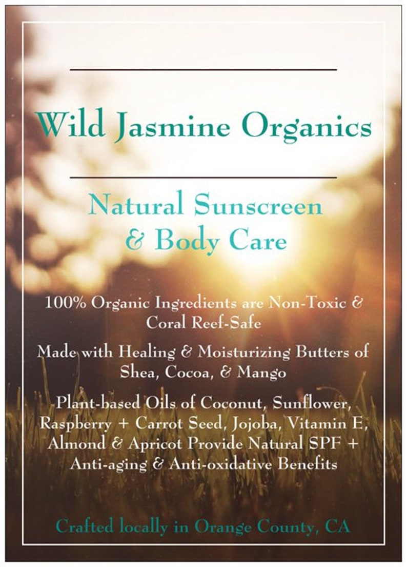 Lavender Facial Sunscreen SPF 30, Organic, Vegan, Moisturizer Frankincense