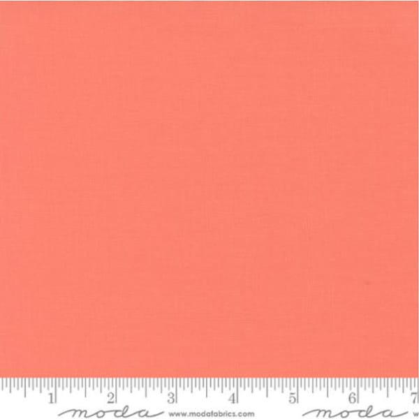 Bella Solids, Coral Peach,  9900-147,  Moda Fabrics