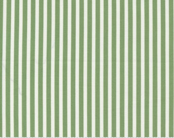 Shoreline, Simple Stripe, Green by Camille Roskelley for Moda Fabrics, 55305-15