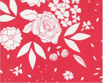 Beautiful Day, Wild Rose Floral, Pistachio, designed by Corey Yoder for Moda Fabrics, 29132-31, floral, spring fabric