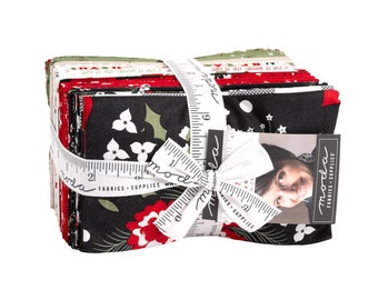 Starberry Fat Eighth Bundle, 38 piece, 9" x 22"  designed by  Corey Yoder of Coriander Quilts for Moda Fabrics,  29180F8, Precuts, Christmas