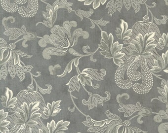 Collections for a Cause Etchings Charcoal Friendly Flourish Damask  designed by Howard Marcus, #44335-15 Benefiting The Parkinson Foundation