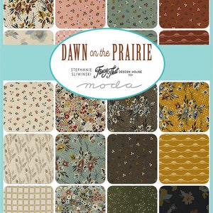 Dawn on the Prairie Mini Charm Pack, 42 pieces assorted, 2.5 x 2.5, designed by Fancy That Design House for Moda Fabrics, 45570MC image 3