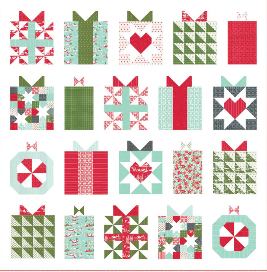 Handmade With Love Quilt Kit Using Holiday Essentials Fabric by Stacy
