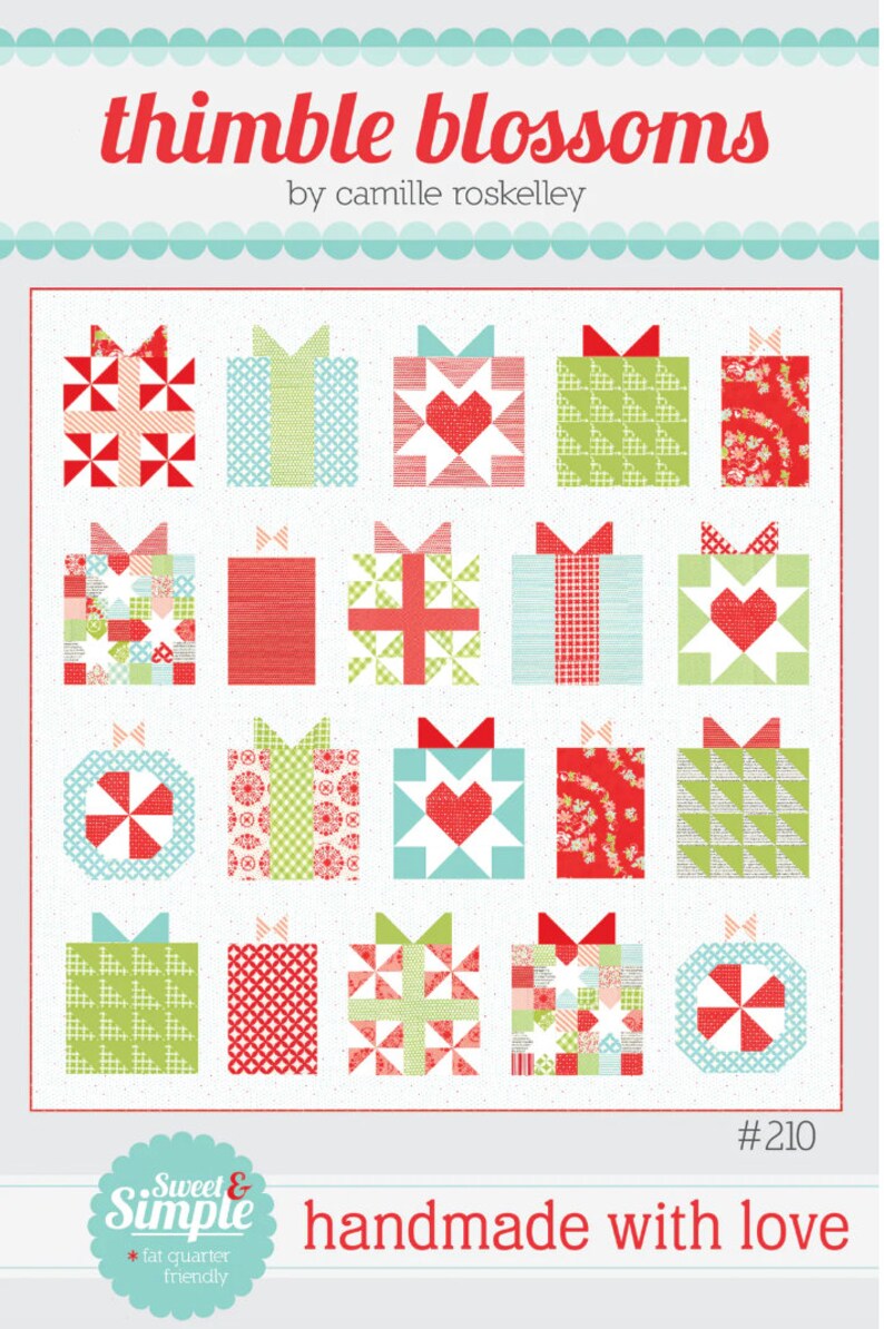 Handmade With Love Quilt Kit Using Holiday Essentials by Stacy Etsy