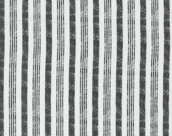 Hey Boo, Boougie Stripes, Ghost Midnight designed by Lella Boutique for Moda Fabrics, 5214-11 Black/White