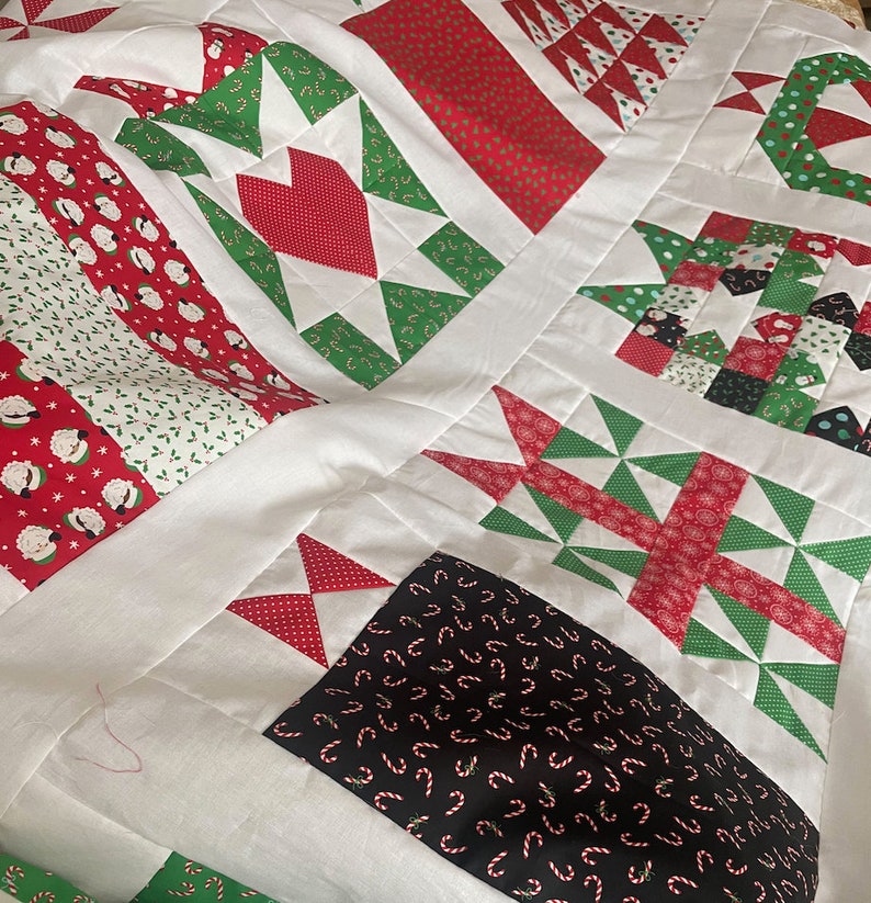 Handmade With Love Quilt Kit Using Holiday Essentials by Stacy Etsy
