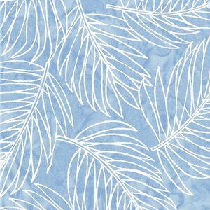 Turtle Bay - Palm Silhouettes, Light Blue designed by Sandy Brown from Maywood Studio Fabric, MAS9524-B, cotton fabric